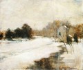 シンシナティの印象派の風景の雪 ジョン・ヘンリー・トワクトマン